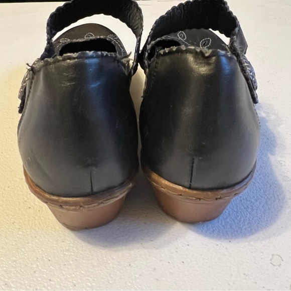 Rieker Mary Jane black leather comfort shoes size 38 7 - Picture 3 of 7